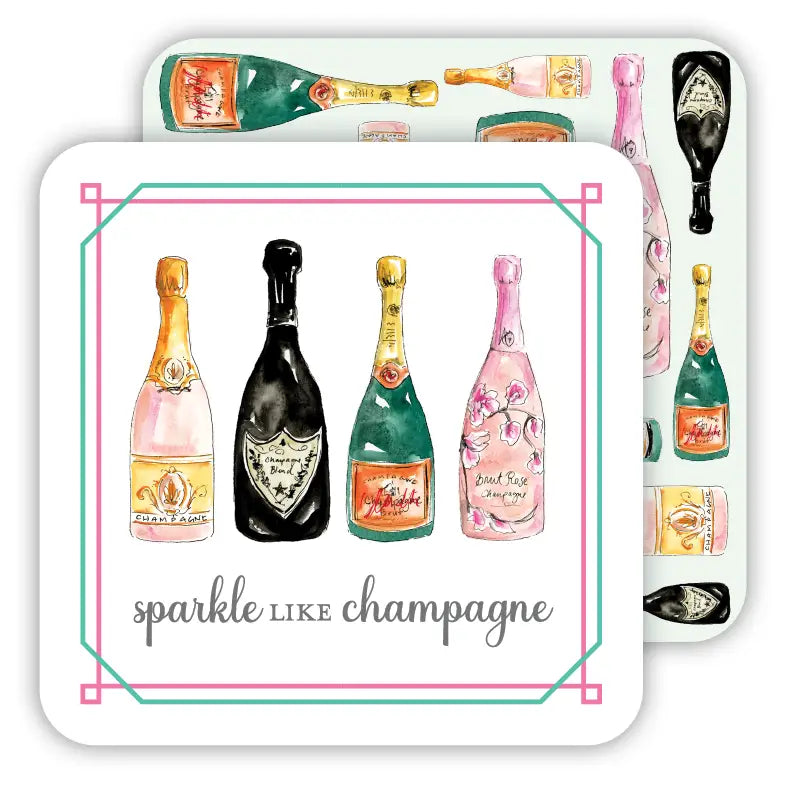 SPARKLE LIKE CHAMPAGNE PAPER COASTERS