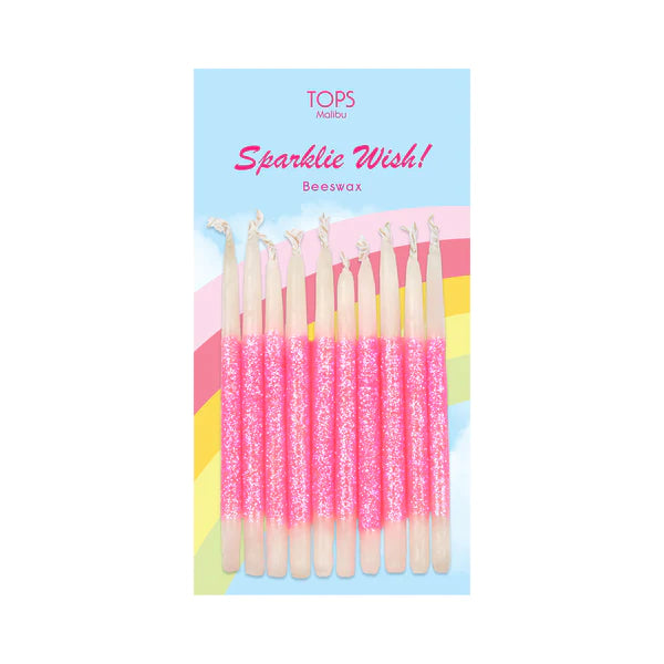 SPARKLE WISH PINK 3" CANDLES