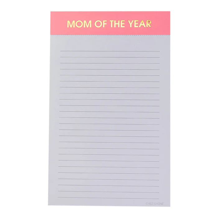 MOM OF THE YEAR NOTEPAD