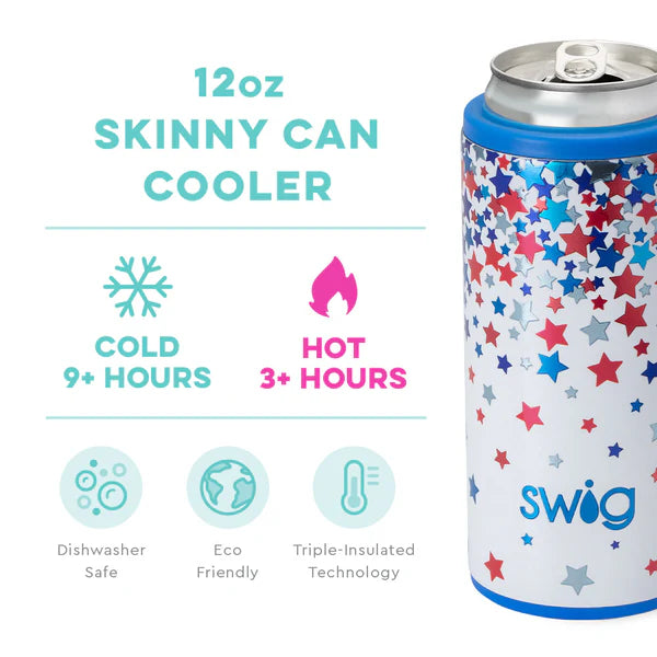 STAR SPANGLED SKINNY CAN COOLER