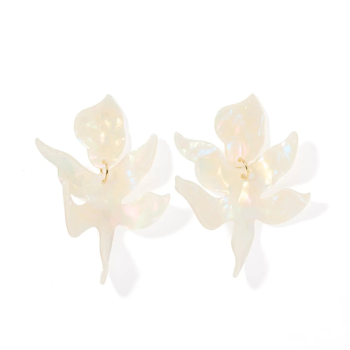 FLORA STATEMENT EARRING-IRIDESCENT