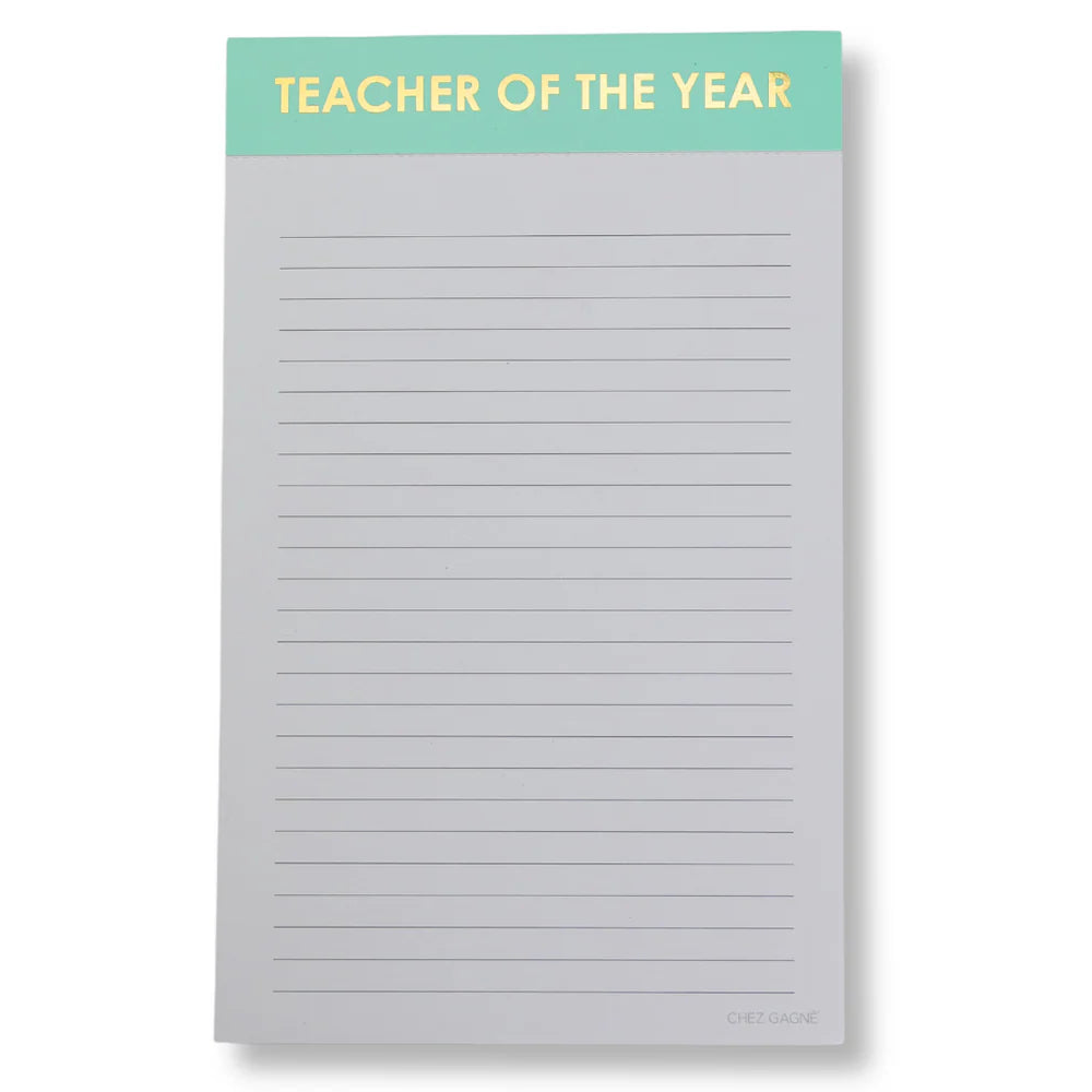 TEACHER OF THE YEAR NOTEPAD