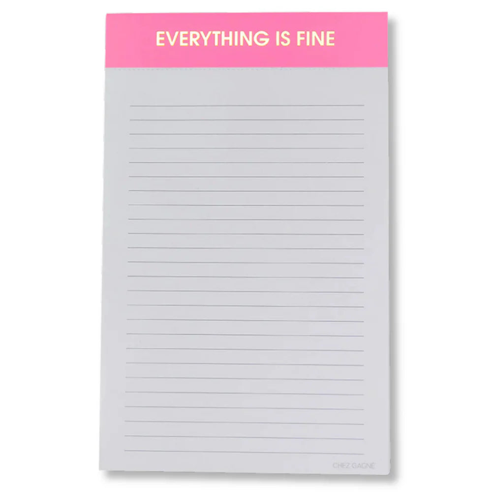 EVERYTHING IS FINE NOTEPAD
