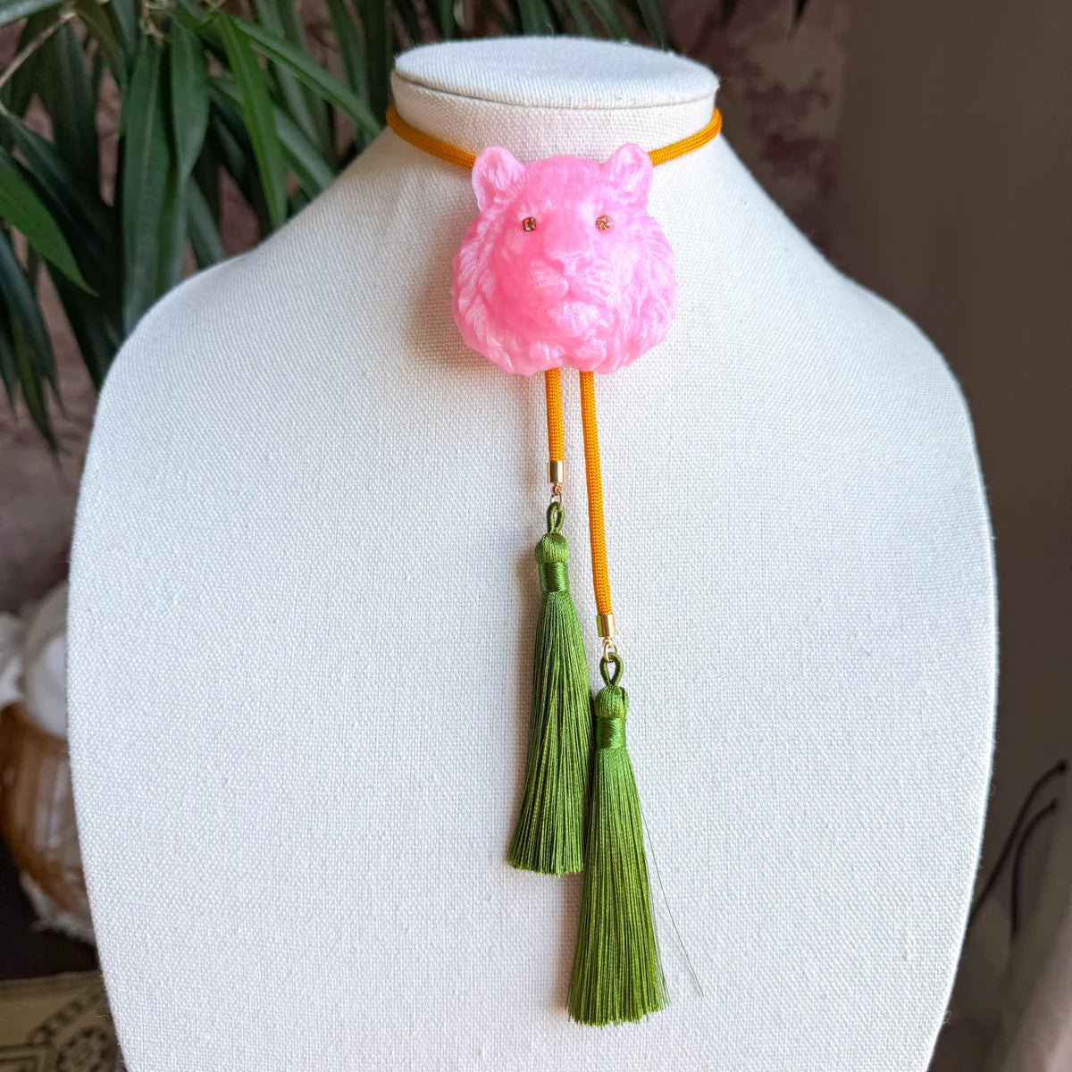 TIGER BOLO-STARDUST PINK/GOLDEN YELLOW/OLIVE