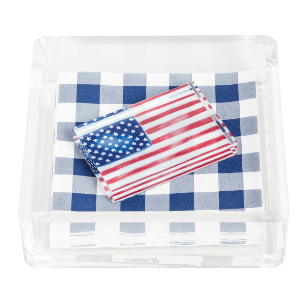 FLAG NAPKIN HOLDER SET