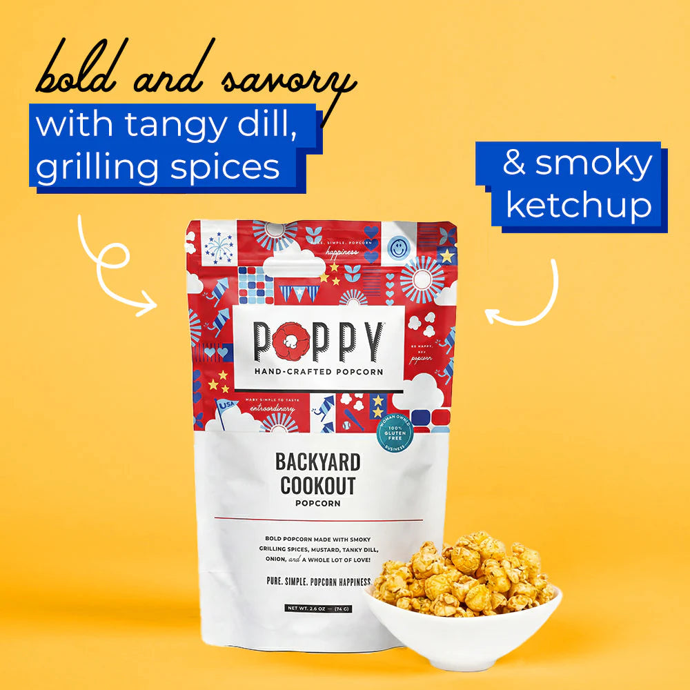 POPPY HANDCRAFTED POPCORN-BACKYARD COOKOUT