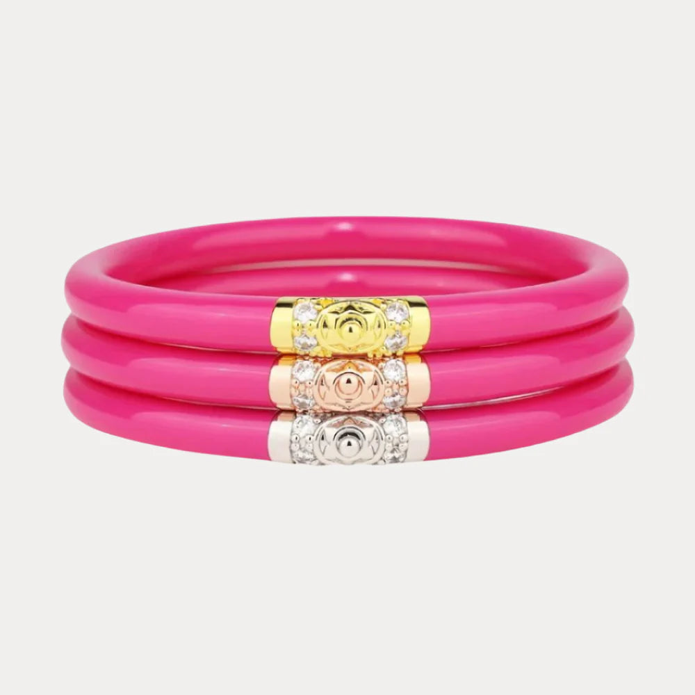 THREE KINGS ALL WEATHER BANGLES-EPIC PINK