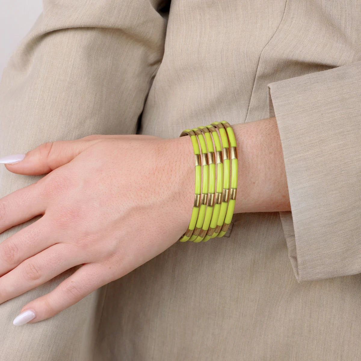 WASABI VEDA BANGLES (SET OF 6)