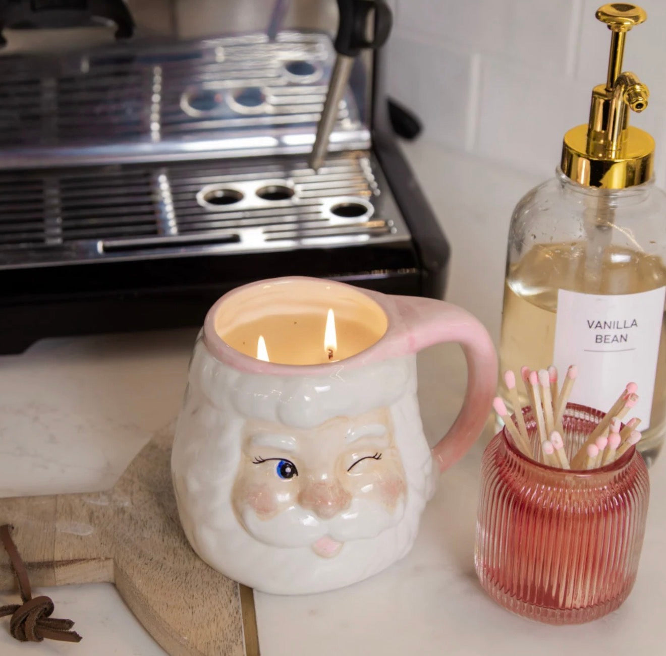 SWEET GRACE SANTA MUG CANDLE