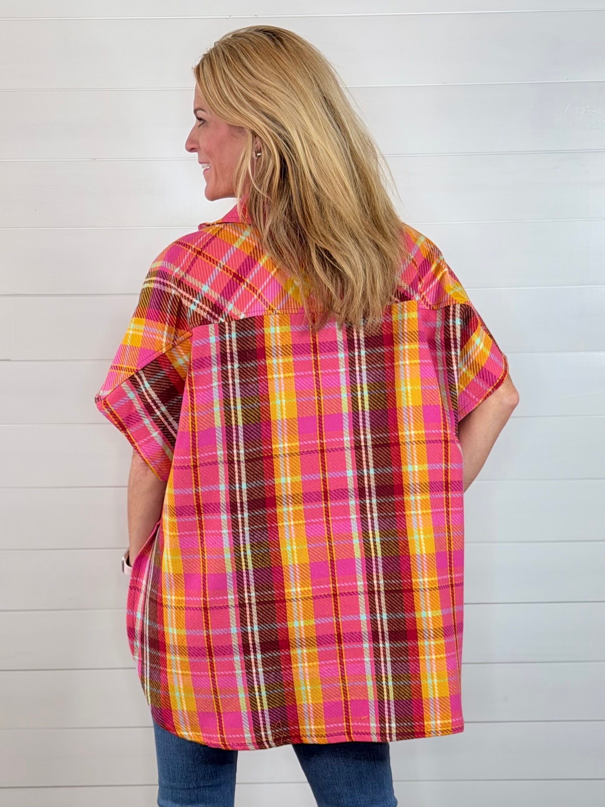 PLAID PONCHO BY IVY JANE