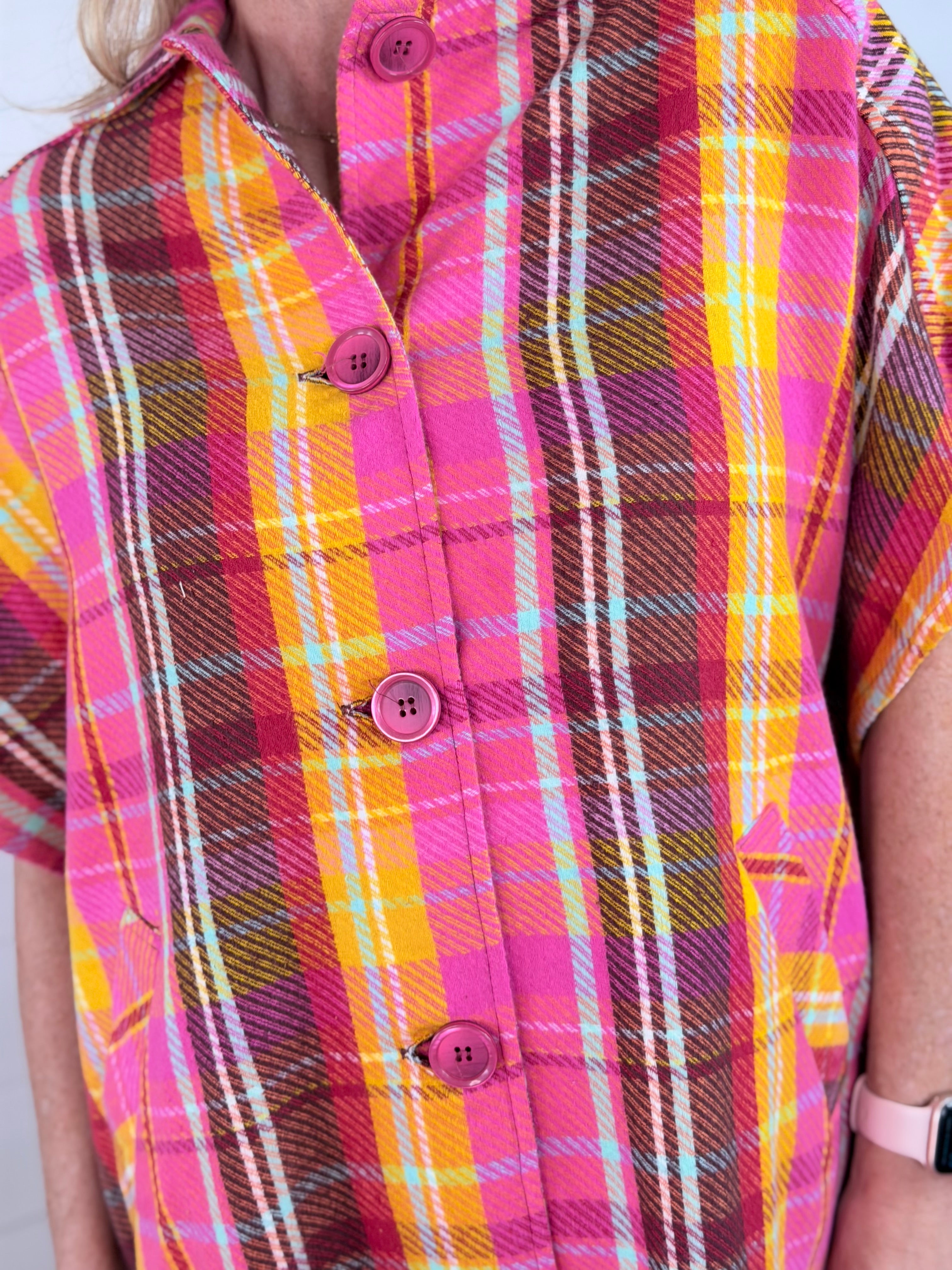 PLAID PONCHO BY IVY JANE