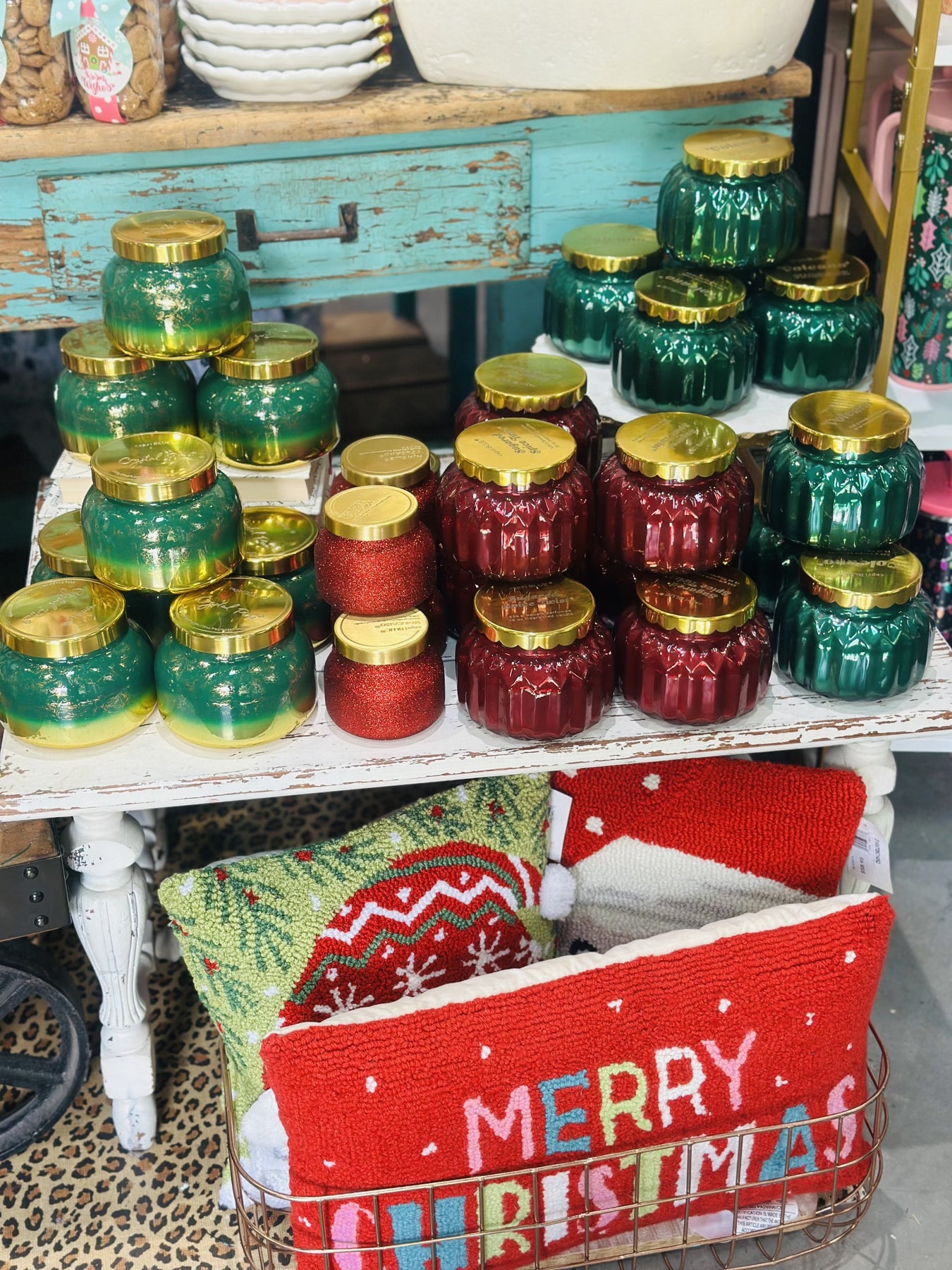 capri blue candles. volcano, crystal pine, sugared spice