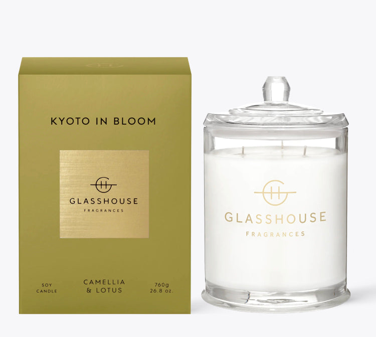 GLASSHOUSE CANDLE 26.8oz-KYOTO IN BLOOM