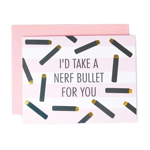 NERF BULLET CARD