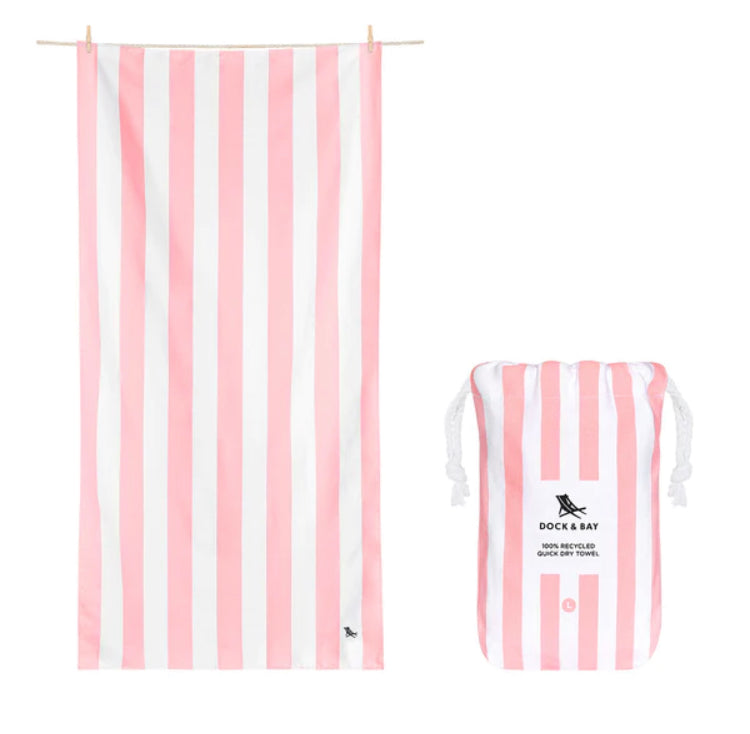 Quick Dry Towels - Cabana - Malibu Pink