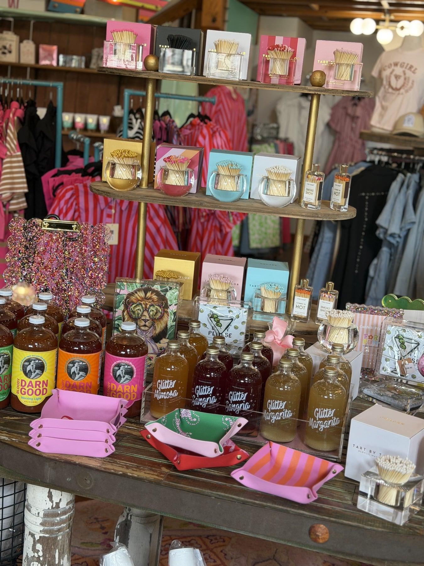 tart by taylor acrylic match holders and bloody mary mix